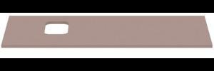 Ideal Standard i.life B Waschtischplatte 1202x507x18 mm Weiß Matt mit Ausschnitt links