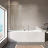Ideal Standard i.life Falttür für Badewanne 815 mm, Anschlag rechts, Sicherheitsglas, Aluminium silber