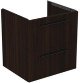 Ideal Standard i.life B Möbel-Set 100 cm mit 2 Auszügen und 2 offenen Fächern in Gr. Schwarz Weiß matt