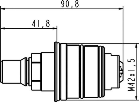 Ideal Standard JADO Thermoelement für UP-Thermostat G3/4 – Ersatzteil der Serie JES