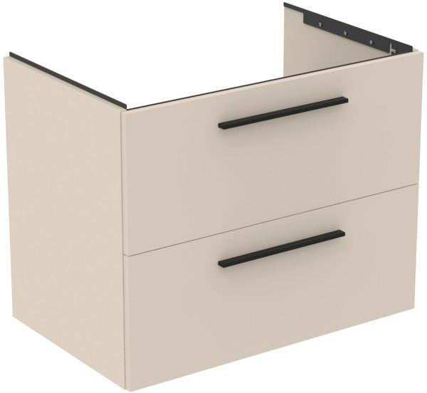 Ideal Standard i.life B Möbel-Set 200 cm, 4 Auszüge, 2 offene Fächer, Chrom, Weiß matt
