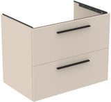 Ideal Standard i.life B Möbel-Set 200 cm, 4 Auszüge, 2 offene Fächer, Chrom, Weiß matt