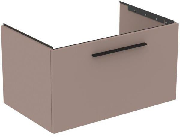 Ideal Standard i.life B Möbel-Set 120 cm mit Auszug & offenem Fach, Chrom/Weiß matt