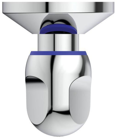 Ideal Standard UP-Ventil Alpha Bausatz 2 Chrom – Unterputz-Armatur mit Griff und Abdeckrosette