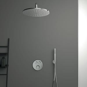 Ideal Standard Idealrain Wandanschluss 300 mm Chrom – Aufputz Kopfbrauseanschluss mit Rosette