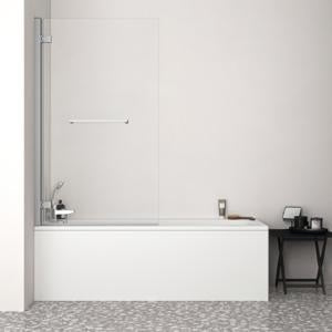 Ideal Standard i.life Falttür mit Handtuchstange 900 mm rechts, Sicherheitsglas, Aluminium Silber