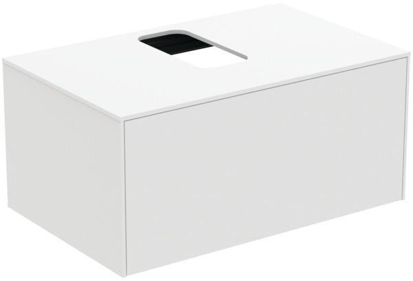 Ideal Standard Conca Waschtisch-Paket Bundle03 mit Unterschrank, Spiegel und Armatur in Weiß