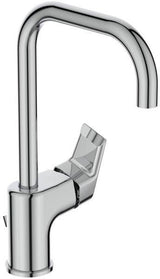 Ideal Standard Tesi Waschtischarmatur mit hohem Auslauf, 160 mm Ausladung, Chrom – Einhandhebelmischer mit Ablaufgarnitur