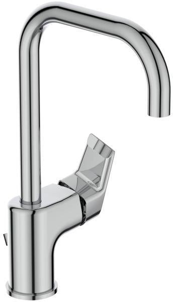 Ideal Standard Tesi Waschtischarmatur mit hohem Auslauf, 160 mm Ausladung, Chrom – Einhandhebelmischer mit Ablaufgarnitur