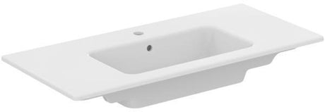 IDEAL STANDARD Möbelpaket Eurovit+ mit Waschtisch 101 cm und Unterschrank 100 cm, 2 Auszüge, Weiß/Hellgrau