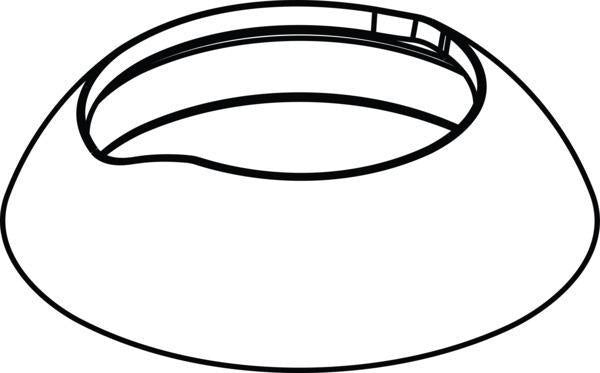 Ideal Standard Abdeckkappe A861080AA in Chrom – Passgenaue Abdeckung für Armaturen