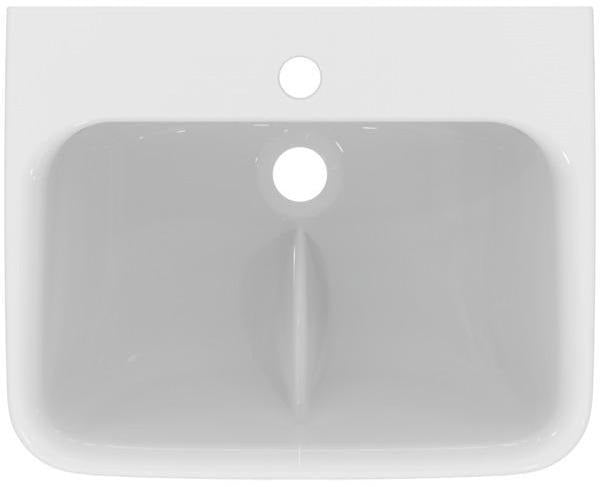 Ideal Standard Waschtisch Contour 21+ Weiß 500 mm SmartGuard 1 Hahnloch ohne Überlauf