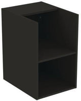 Ideal Standard i.life B Möbel-Set 100 cm mit 2 Auszügen und 2 offenen Fächern in Gr. Schwarz Weiß matt