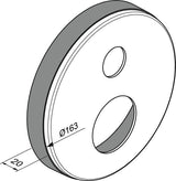 IDEAL STANDARD IS Easy-Box Distanzrahmen rund Chrom – Zubehör für Armaturen