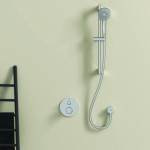 Ideal Standard Ceratherm T100 Armaturen-Bundle UP – rund, Chrom, mit Brausekombination