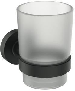 Ideal Standard IOM Accessoires-Paket Silk Black: WC-Bürste, Mundglas & Seifenschale