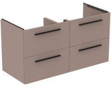Ideal Standard i.life B Möbel-Set 160 cm – 4 Auszüge, 2 offene Fächer, Chrom/Weiß matt