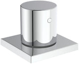 Ideal Standard Joy Neo Umsteller mit eckiger Rosette in Chrom – Drehknopf für Mehrwegeventil