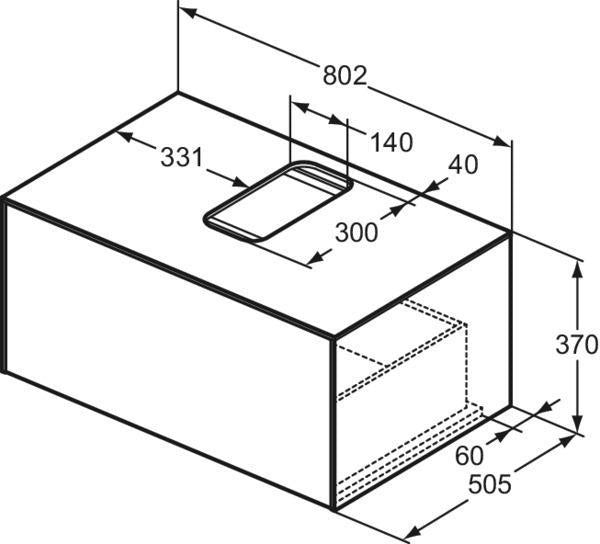 Ideal Standard Conca Waschtisch-Paket mit Unterschrank, Spiegel und Armatur – Weiß