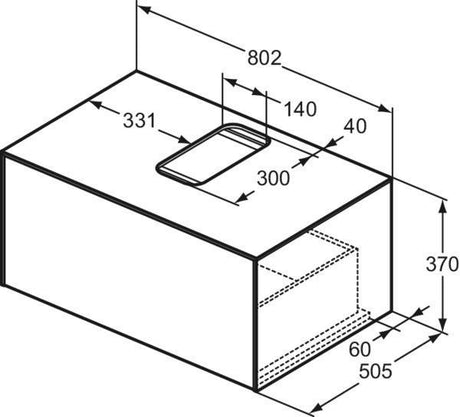 Ideal Standard Conca Waschtisch-Paket mit Unterschrank, Spiegel und Armatur – Weiß
