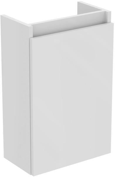 Ideal Standard Eurovit+ Möbelpaket Handwaschbecken 37 cm mit Unterschrank 36 cm, 1 Tür, Weiß/Grau lackiert