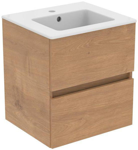 Ideal Standard Eurovit+ Möbelpaket mit Waschtisch 51 cm, Unterschrank 50 cm und 2 Auszügen in Grau