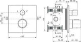 Ideal Standard Ceratherm C100 Armaturen-Bundle UP Thermostat Magnetic Grey