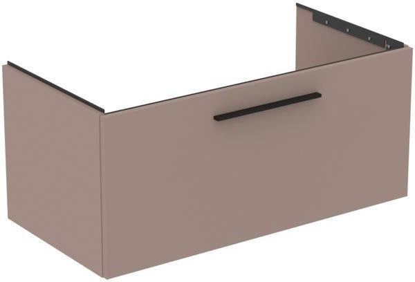 Ideal Standard i.life B Möbel-Set 140 cm mit 1 Auszug & offenem Fach – Weiß matt, Chrom