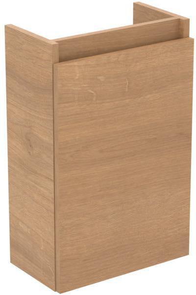Ideal Standard Eurovit+ Möbelpaket Handwaschbecken 37 cm mit Unterschrank 36 cm, 1 Tür, Weiß/Grau lackiert