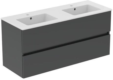 Ideal Standard Eurovit+ Möbelpaket mit Waschtisch 51 cm, Unterschrank 50 cm und 2 Auszügen in Grau