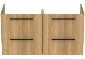 Ideal Standard i.life B Waschtischunterschrank 1200 mm, 4 Auszüge, Weiß matt, wandhängend
