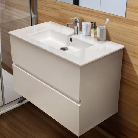 Ideal Standard Eurovit+ Möbelpaket mit Waschtisch 51 cm, Unterschrank 50 cm und 2 Auszügen in Grau