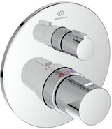 Ideal Standard Ceratherm T100 Armaturen-Bundle UP – rund, Chrom, mit Brausekombination