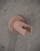 Ideal Standard Idealrain Atelier Brausehalter mit runder Rosette in Brushed Gold – Wandmontage