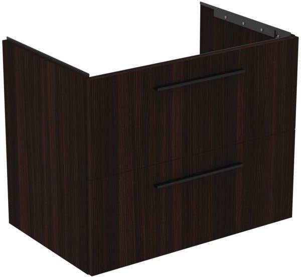 Ideal Standard i.life B Möbel-Set 120 cm – 2 Auszüge, 2 offene Fächer, Chrom/Weiß matt