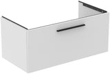 Ideal Standard i.life B Möbel-Set 140 cm mit 1 Auszug & offenem Fach – Weiß matt, Chrom