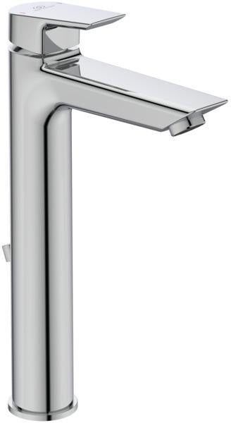 Ideal Standard Tesi Waschtischarmatur mit verlängertem Sockel, 5 l/min, Ablaufgarnitur, Ausladung 140 mm, Chrom