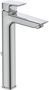 Ideal Standard Tesi Waschtischarmatur mit verlängertem Sockel, 5 l/min, Ablaufgarnitur, Ausladung 140 mm, Chrom
