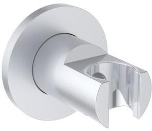 Ideal Standard Idealrain Atelier Brausehalter mit runder Rosette in Brushed Gold – Wandmontage