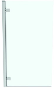Ideal Standard i.life Falttür für Badewanne 815 mm links, Sicherheitsglas, Aluminium matt