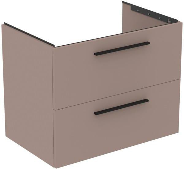Ideal Standard i.life B Möbel-Set 200 cm, 4 Auszüge, 2 offene Fächer, Chrom, Weiß matt