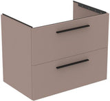 Ideal Standard i.life B Möbel-Set 200 cm, 4 Auszüge, 2 offene Fächer, Chrom, Weiß matt