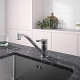 Ideal Standard Alpha Küchenarmatur, chrom, 224 mm Ausladung, schwenkbar