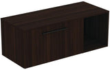 Ideal Standard i.life B Möbel-Set 120 cm mit 1 Auszug & 1 offenem Fach in Gr. Schwarz Weiß matt