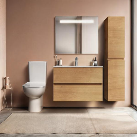 Ideal Standard Eurovit+ Möbelpaket mit Waschtisch 51 cm, Unterschrank 50 cm und 2 Auszügen in Grau