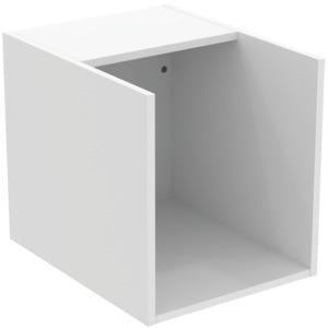 Ideal Standard i.life B Möbel-Set 120 cm mit Auszug & offenem Fach, Chrom/Weiß matt
