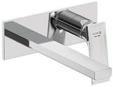 KLUDI DECUS 2-Loch-Wand-Einhandmischer 240 mm mattschwarz – Feinbau-Set