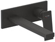 KLUDI DECUS 2-Loch-Wand-Einhandmischer 240 mm mattschwarz – Feinbau-Set