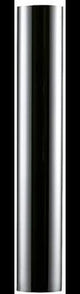 KLUDI Abgangsrohr ohne Bördelrand 1 1/4 Zoll x 290 mm – Chrom, Messing, für Waschtisch & Bidet