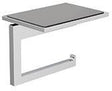 KLUDI VELA C Toilettenpapierhalter mit Ablage chrom – Wandmontage, verdeckte Befestigung